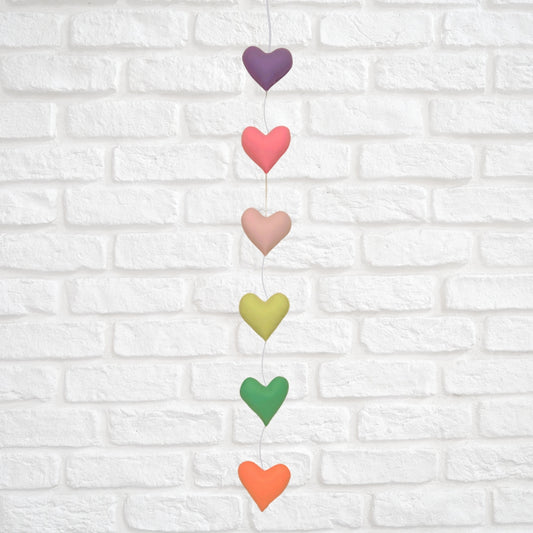 Feel The Love Vertical Bunting (Candy Pop)