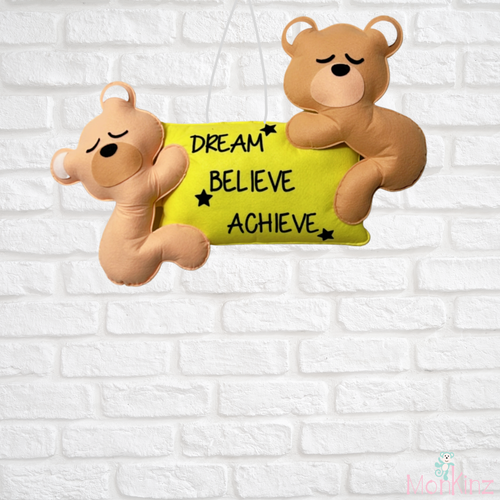 Customised Bear Wall Hanging For Kids
