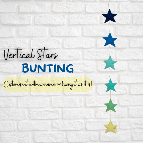 Feeling Starry Vertical Bunting (Blue Margarita)