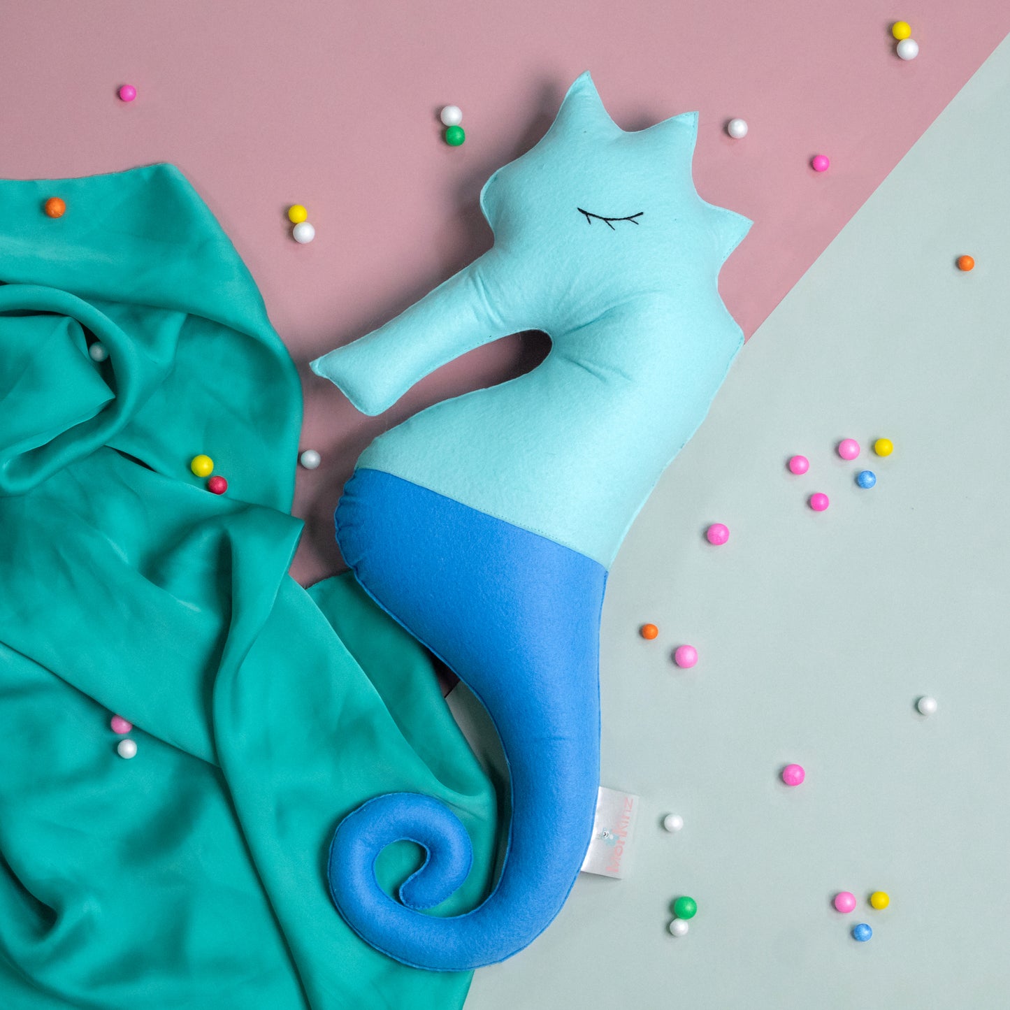 Multi-colour Felt Sea Horse