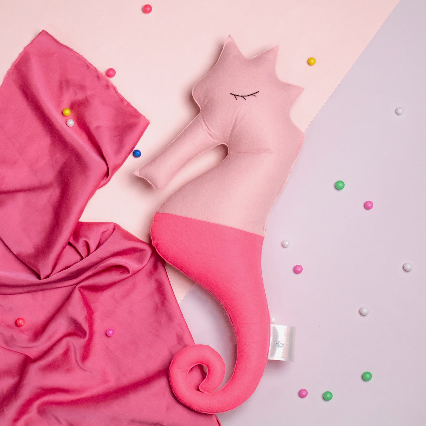 Multi-colour Felt Sea Horse