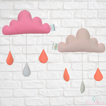 Dual Colour Cloud Hanging with Personalised Name
