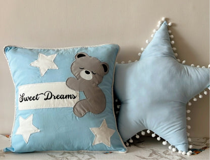 Bear Cushion Cover With Message