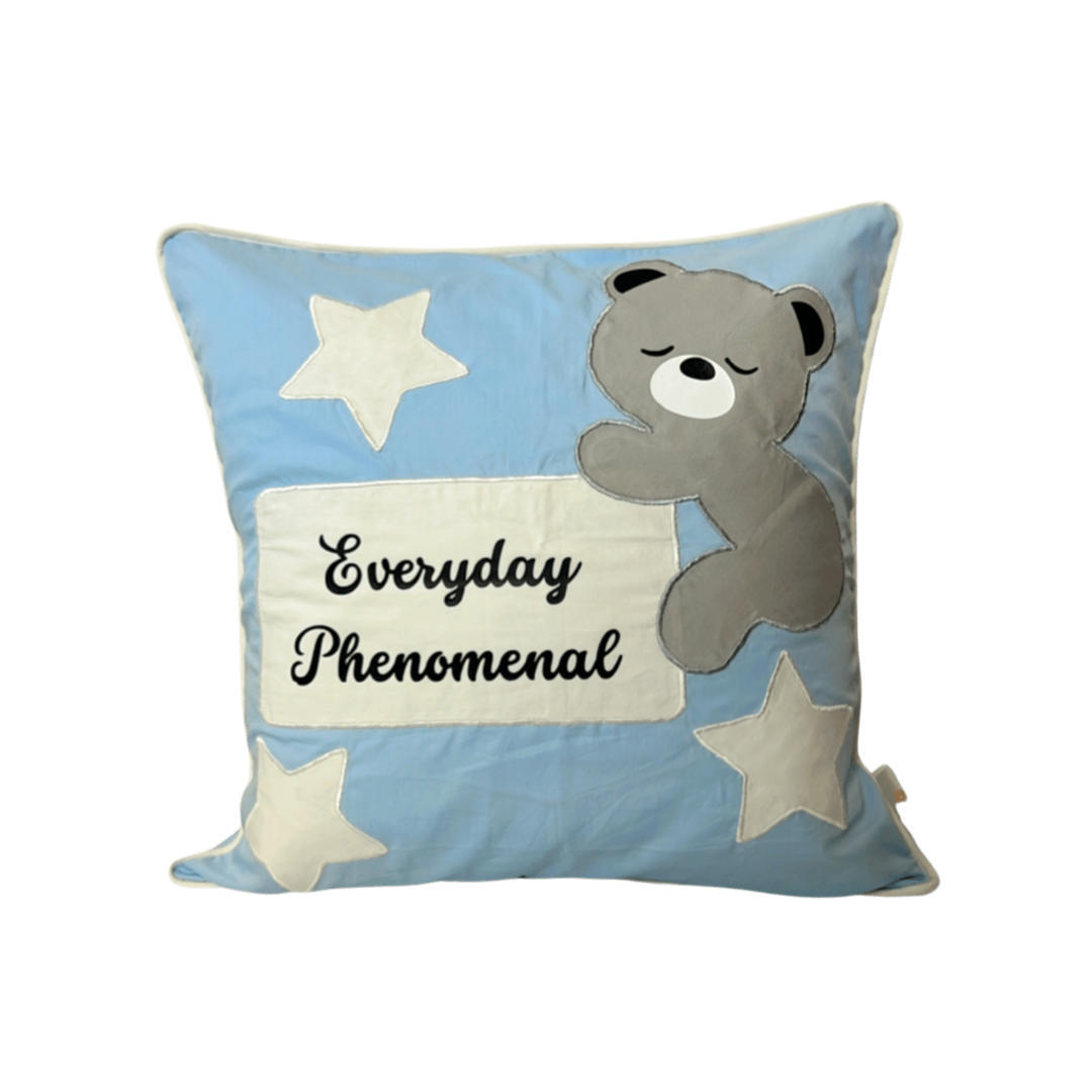 Bear Cushion Cover With Message